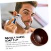 DECORNIJIA Brown Round Wooden Shaving Bowl with Comfortable Handle view 4