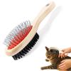 CABBRIX Wooden Pet Brush for Dogs & Cats view 1