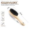CABBRIX Wooden Pet Brush for Dogs & Cats view 3