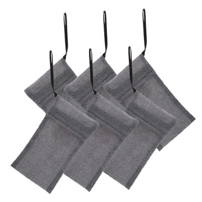 6 Nylon and Polyester Mesh Soap Bags