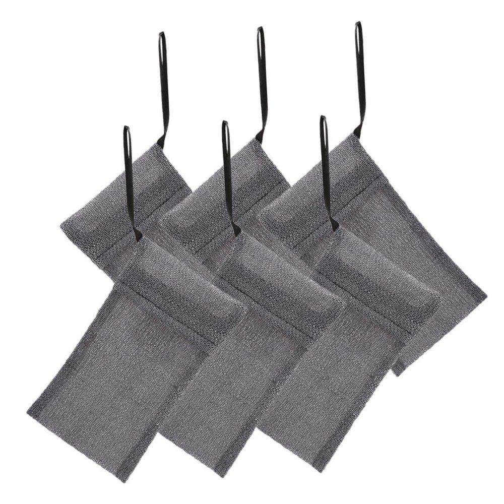 6 Nylon and Polyester Mesh Soap Bags