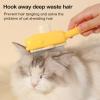 Cat Grooming Brush with Stainless Steel Teeth, Non-Slip view 2