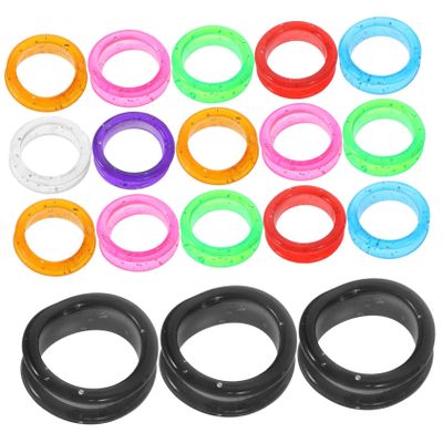 TOPPERFUN Silicone Scissors Finger Protection Rings - 20 Pack