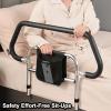Bed Assist Safety Rail for Seniors with Storage Pouch view 2
