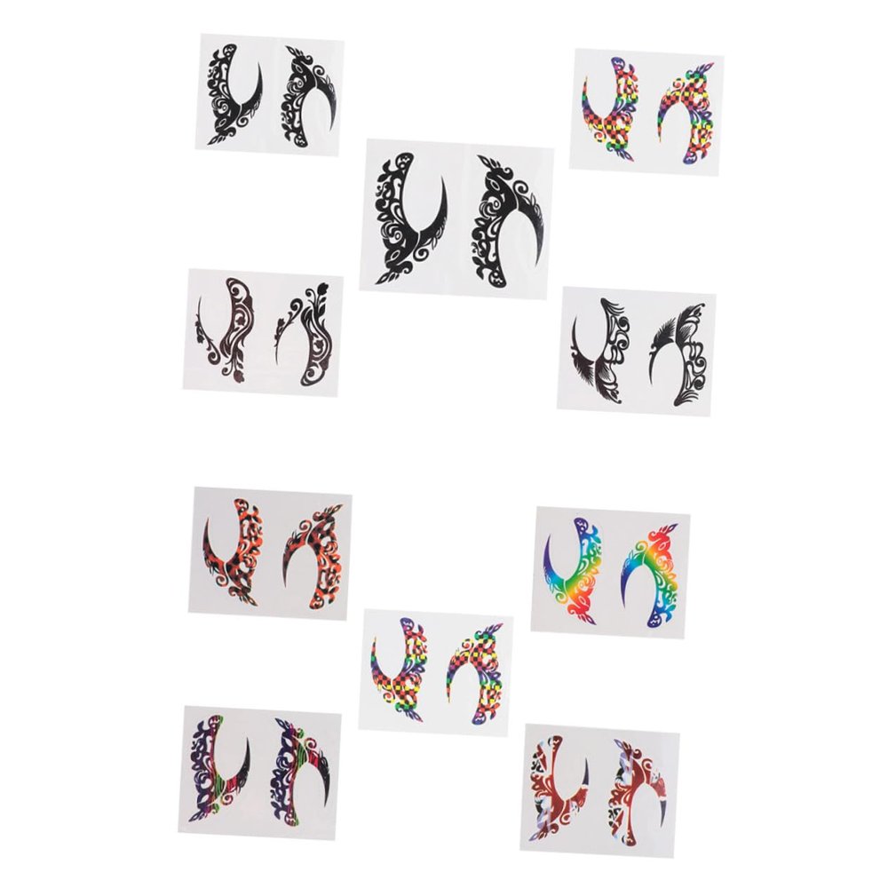 LIFKOME 10 Pairs Festival Eye Stickers with Adhesive