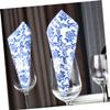 VICASKY Blue Floral Paper Napkins - 100 Sheets view 4