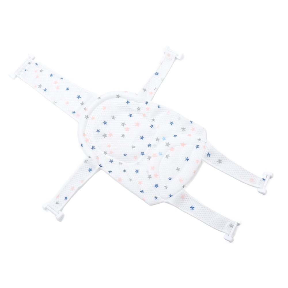 Brrnoo Universal Baby Bath Seat with Removable Mesh Sling, White