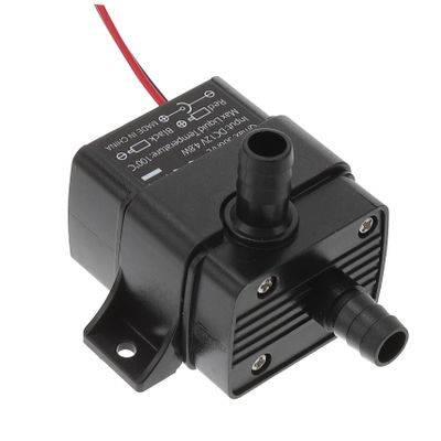 Brushless Mini Water Pump DC 12V Black for Aquariums