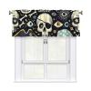 Geteruichi 137.2 x 45.7 cm Skull Window Valance, Funny Hipster Curtain view 1