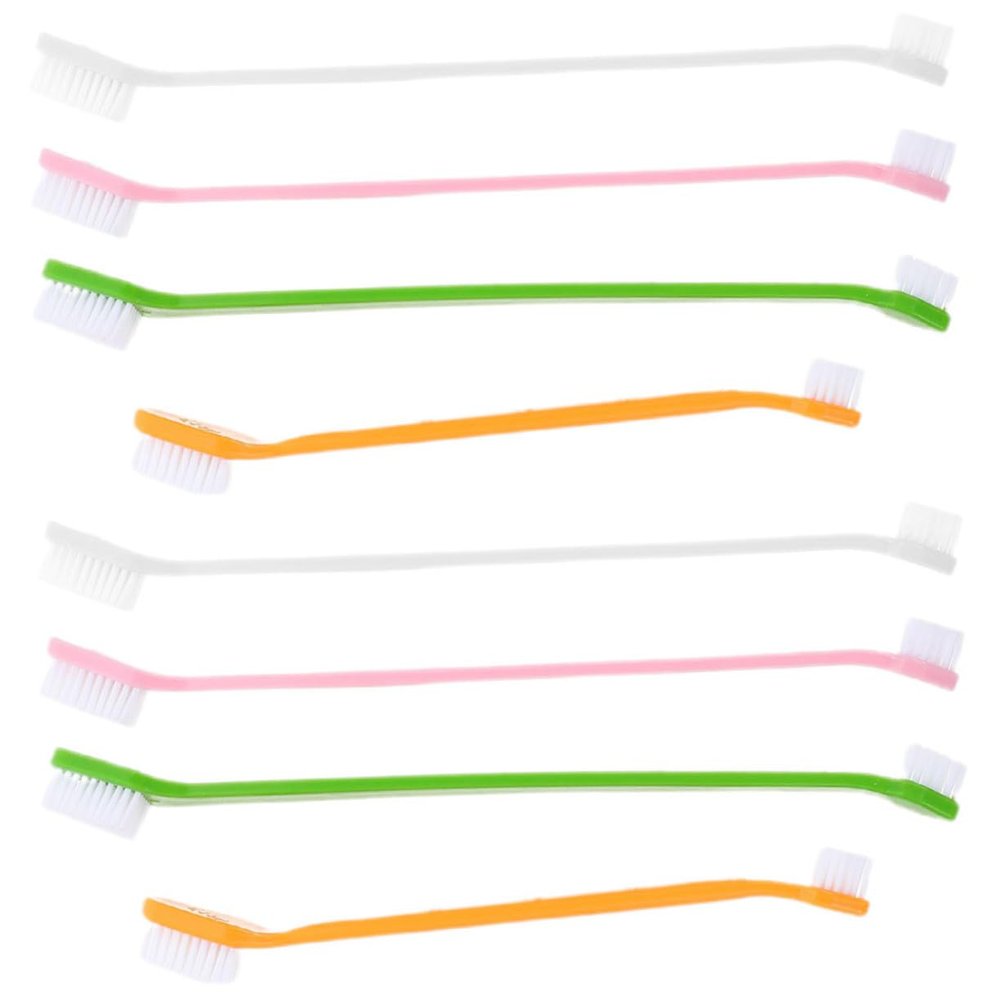 Pack of Double-Headed Dog Toothbrushes for Small Dogs, PP