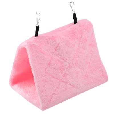 Tixiyu Soft Plush Bird Hammock Cage Tent Bed for Parrots, Size S