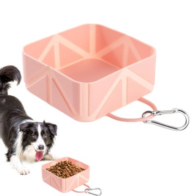 Portable 500 mL Folding Dog Bowl