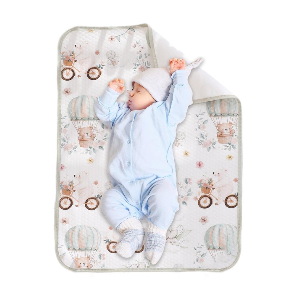Washable, Absorbent, Soft, Breathable, Leakproof Changing Mat