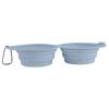 Portable Foldable Double Dog Bowl for Travel view 1