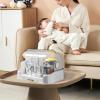 Gwtdtoad Baby Bottle Drying Rack with Cover, 6 Removable Holders, 31.5 x 25.5 x 25 cm view 3