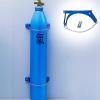 Oxygen Cylinder Wall Mount with Safety Chain, Secure Storage for Medical and Industrial Tanks view 1