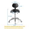 FXLUHAY Saddle Stool, Dental Chair for Dental Labs, Salons, Massage Studios, and Offices (A1) view 2