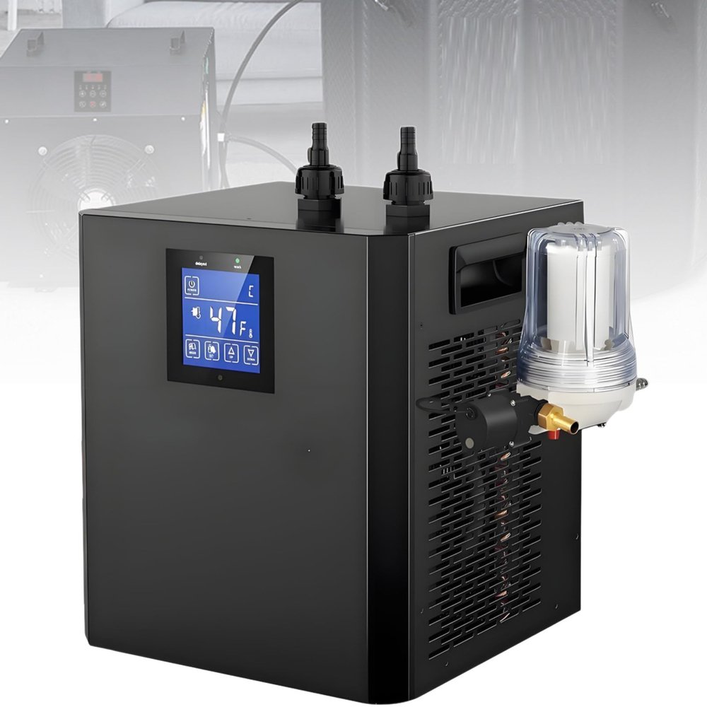 ExoticaBlend Ice Bath Chiller with External Filter and Submersible Pump, Cold-Water Recovery for Athletes, Double Water Pump