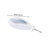Smooth Urinal Bedpan Seat for Bedridden Patients, White, 1 Pc view 2