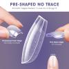 LIONVISON 240 Extra-Short Coffin Soft Gel Nail Tips, 12 Sizes view 2