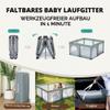 Heyo.Ja Foldable Baby Playpen with Reinforced Mat, 150 x 180 x 67 cm view 2