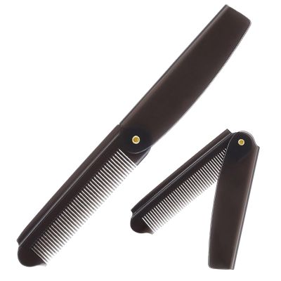 Foldable Ergonomic Pocket Comb for Hair and Beard