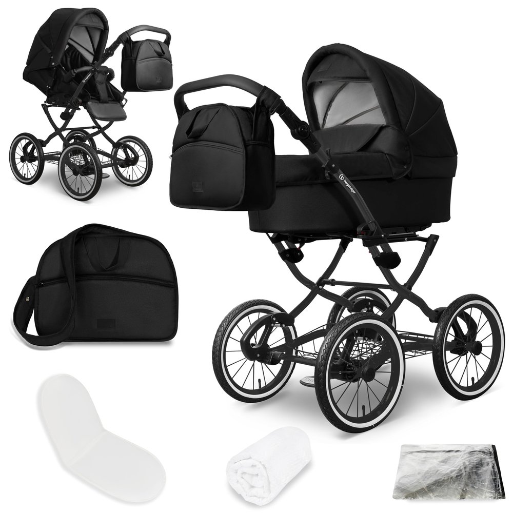 Bergsteiger Venice Nostalgia 2-in-1 Convertible Stroller with Carrycot