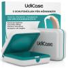 2 Hearing Aid Cases – UdiCase Small Portable Case, 7 × 7 × 3 cm view 1