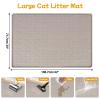 Kalolary 42 x 29-Inch Silicone Cat Litter Mat (Beige) view 2