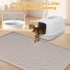 Kalolary 42 x 29-Inch Silicone Cat Litter Mat (Beige) view 4