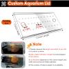 PEYNIR Square Acrylic Aquarium Lid with Holes, Anti-Jump Cover for Fish and Cats (L20 x W15 cm/7.9 x 5.9 in) view 2