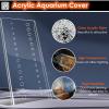 PEYNIR Square Acrylic Aquarium Lid with Holes, Anti-Jump Cover for Fish and Cats (L20 x W15 cm/7.9 x 5.9 in) view 4