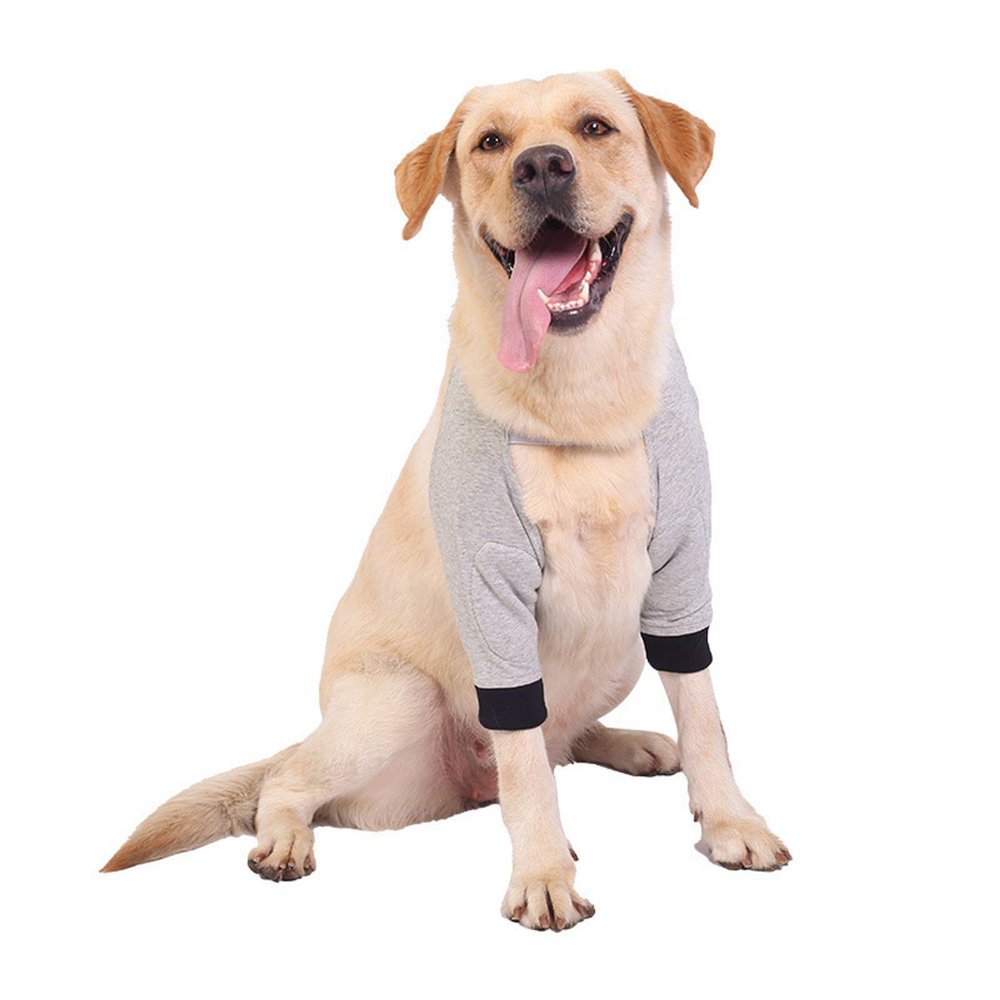 Dog Elbow Bandage, Recovery Sleeve for Medium and Large Dogs (Gray, XL)