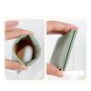 2-Piece Leather Makeup, Key & Glasses Organizer Pouches, Purple, 8 x 8 cm view 2
