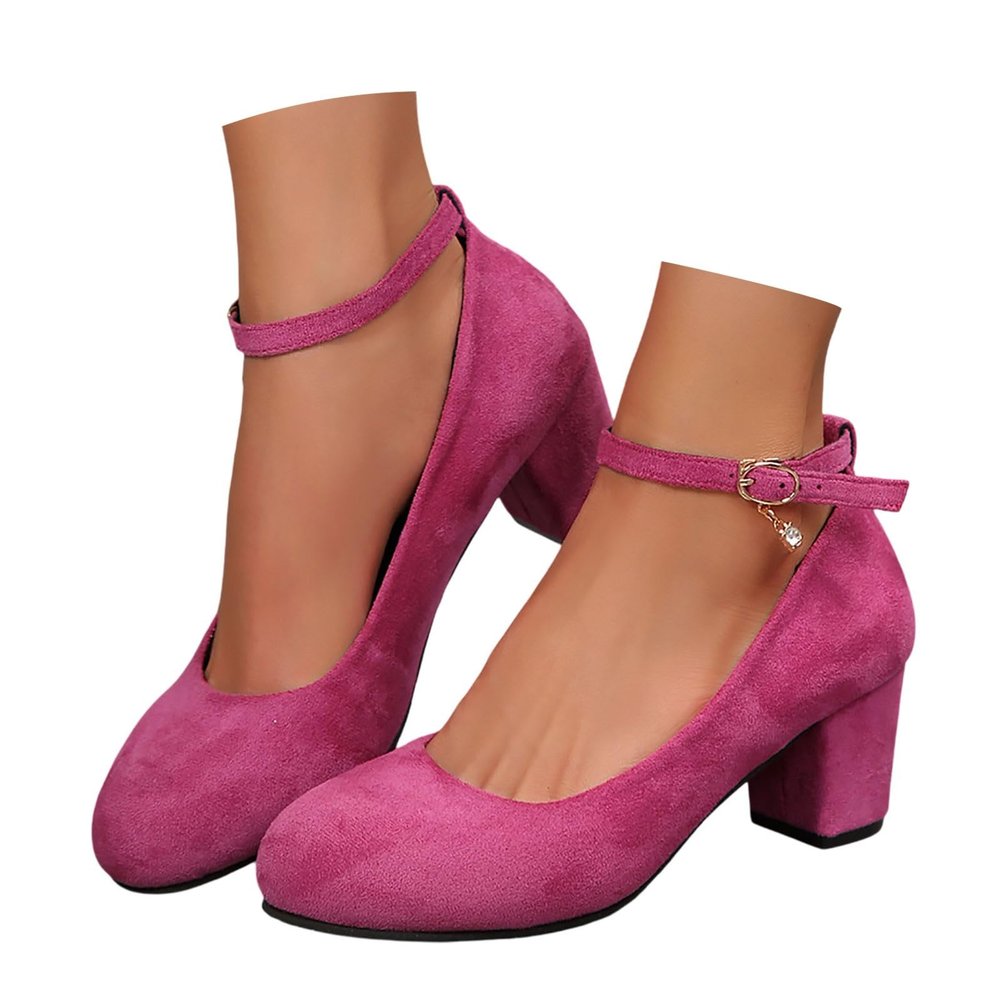 Women's High-Heel Mary Jane Pumps, Bridal and Dirndl Shoes, Closed-Toe Platform Dance Shoes, Wide Fit H, Sizes 35–46