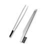 SAFIGLE 3-Piece Stainless Steel Makeup Tweezers with Slanted Tips view 1