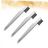 SAFIGLE 3-Piece Stainless Steel Makeup Tweezers with Slanted Tips view 2