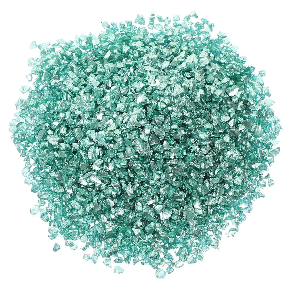 Homoyoyo 1-Bag Nail Art Crushed Glass Chips, Irregular Glass Shards for DIY Crafts