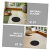 Supvox 3-Piece Pet Feeding Mats with Paw Pattern, Waterproof Non-Slip Bowl Mats for Small Dogs and Cats with Raised Edges view 3