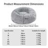XIEMINLE Orthopedic Dog Bed, Fluffy Round Plush Donut Pet Bed, Non-Slip, Machine Washable, Anti-Anxiety Puppy Mattress, Warm Cat Mat (150 cm) view 4