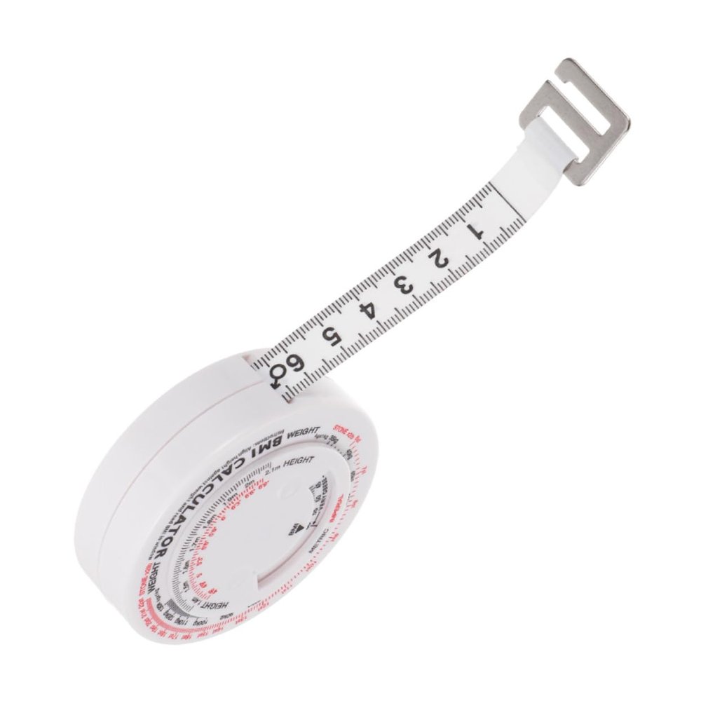 Anneome 1.5 m Body Measuring Tape, Plastic BMI Tape Measure for Waist and Body Fat Measurement