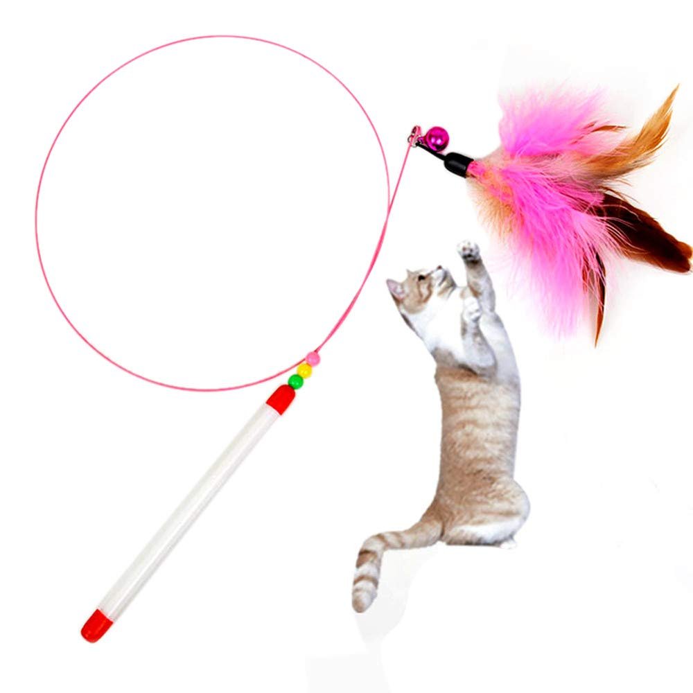56x3cm Cat Toy with Feathers