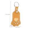 COLLBATH Pet Memorial Keychain, PU Paw Pendant for Dog and Cat Hair, Durable Memorial Charm for Bags, Backpacks and Wallets view 2