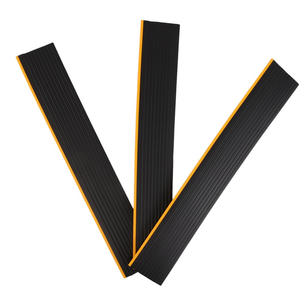 TOGEVAL 3-Pack PVC Door Threshold Ramps for Robot Vacuums and Scooters
