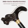 Walking Cane with Carved Dragon/Phoenix Head, Omic Wood, Non-Slip Foot Pad, 82 cm view 4