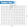Cat Net for Balcony Without Drilling, 4x4m Black view 2