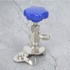 Bnineteenteam Refrigerant Bottle Opener Alloy Valve for Car A/C Repair, Blue Handle for Small Refrigerant Bottles view 2