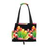 WZYCWB Tulip Bouquet Printed Pet Shoulder Bag, Lightweight Breathable Travel Carrier for Small Pets view 1