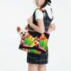 WZYCWB Tulip Bouquet Printed Pet Shoulder Bag, Lightweight Breathable Travel Carrier for Small Pets view 2