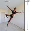45 mm Silicone Spinning Pole with Fixed Base, Removable Stripper Pole view 1